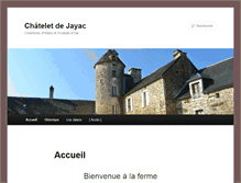 Tablet Screenshot of chateletdejayac.com